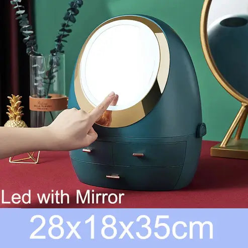 Jewelry Storage Box with Mirror