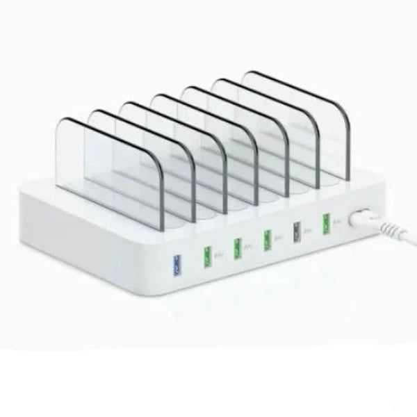 Kini 6-Port USB Charger: QC3.0 Power Delivery, Desktop Charging Station