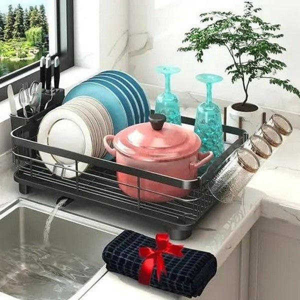 Kitchen Counter Dish Drainer Set