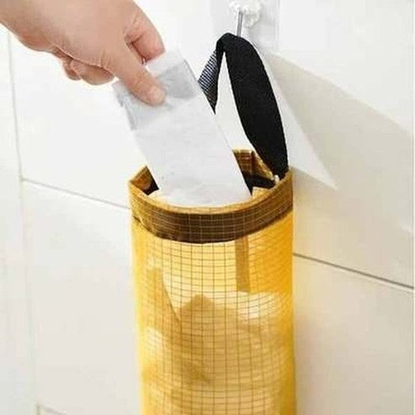 Kitchen Plastic Mesh Dispenser Organizer Trash Bags