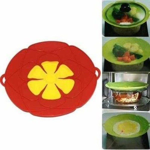 Kitchen Silicone Lid Spill Stopper Lid for Pot and Pan