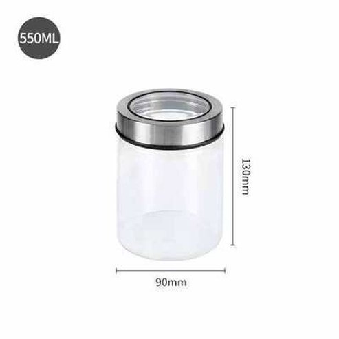 Kitchen Thread Sealing Mason Storage Tank With Stainless Steel Cover