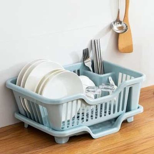 Kitchen Utensils Drainer Rack with Drain Board