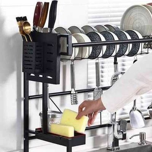 Kitchen carbon steel Sink Drain Rack