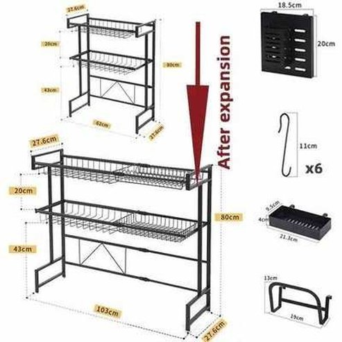 Kitchen carbon steel Sink Drain Rack