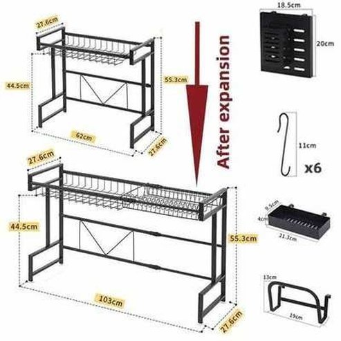 Kitchen carbon steel Sink Drain Rack
