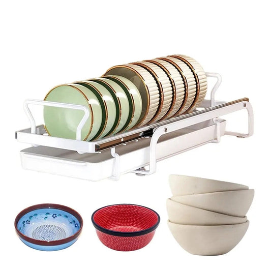 Kitchen Under Sink Bowl Dish Drainer, Tableware Cabinets Organizer