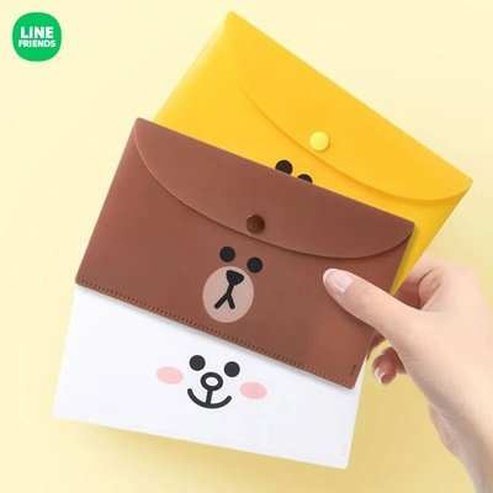 LINE FRIENDS Brown Bear Cartoon Pocket Box Organizer