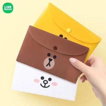 LINE FRIENDS Brown Bear Cartoon Pocket Box Organizer