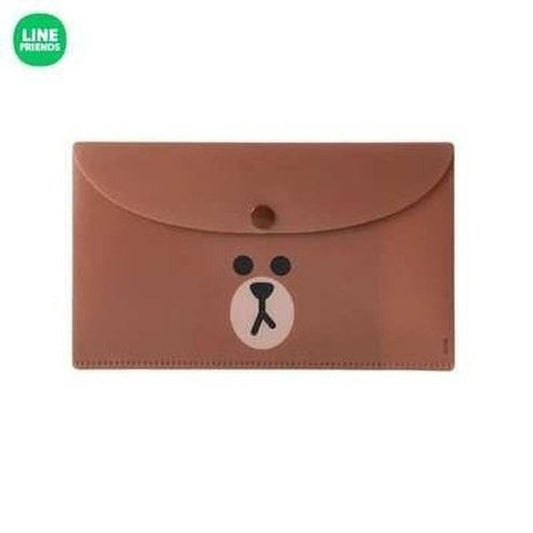 LINE FRIENDS Brown Bear Cartoon Pocket Box Organizer