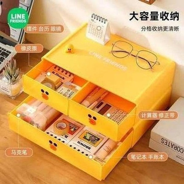 LINE FRIENDS Drawer Desk Storage Box