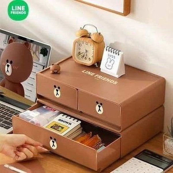 LINE FRIENDS Drawer Desk Storage Box