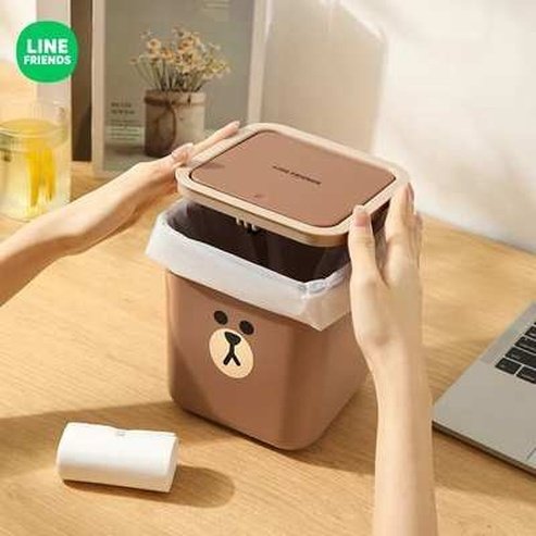 LINE FRIENDS Garbage Can Brown Bear K awaii