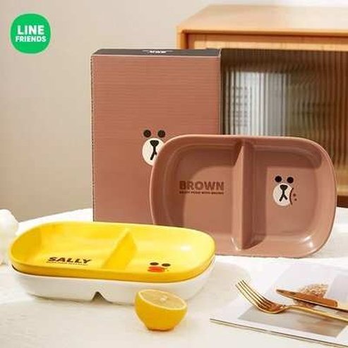 LINE FRIENDS Kawaii Fruit Dividing Plate