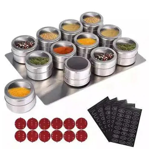 LMETJMA Magnetic Spice Jars