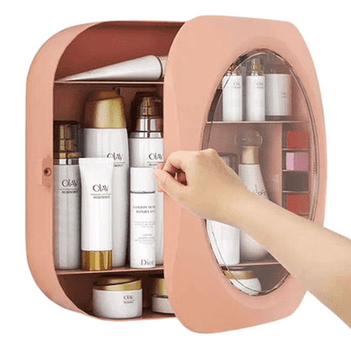 Large Capacity Wall-mounted Cosmetics Organizer Container