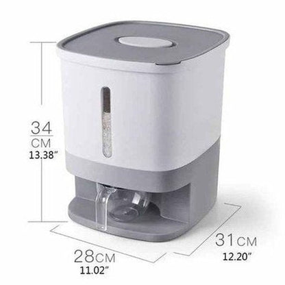 Large Sealed Grain Dispenser Storage Box with Lid