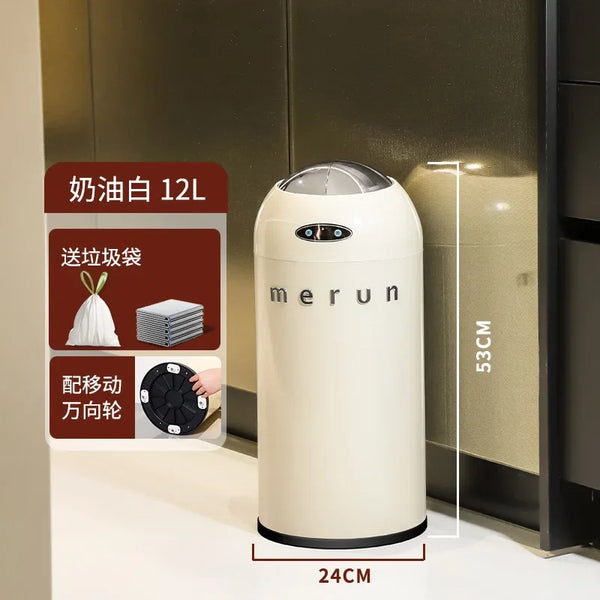 Large Capacity Intelligent Sensing Garbage Bin with Covered 