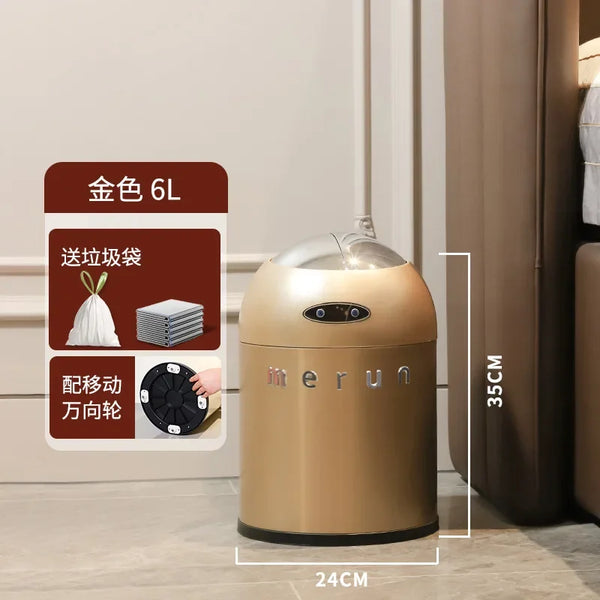 Large Capacity Intelligent Sensing Garbage Bin with Covered 