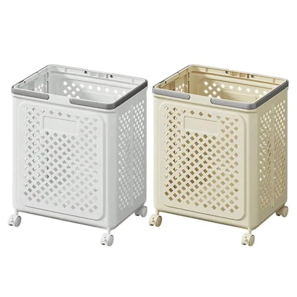 Laundry Basket with Wheels Foldable Laundry Sorter Cart