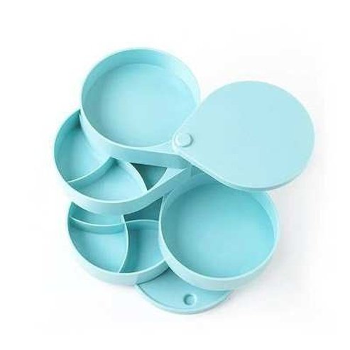 Layered Rotating Jewelry Storage Box
