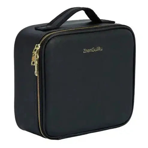 Leather LED Mirror Cosmetic Travel Case