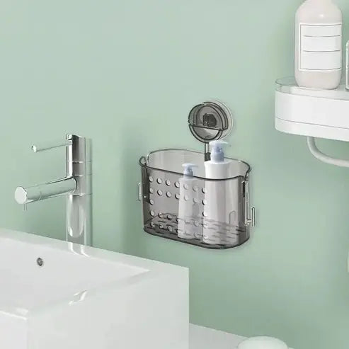 Light Luxury Style Bathroom Suction Cup Shelf