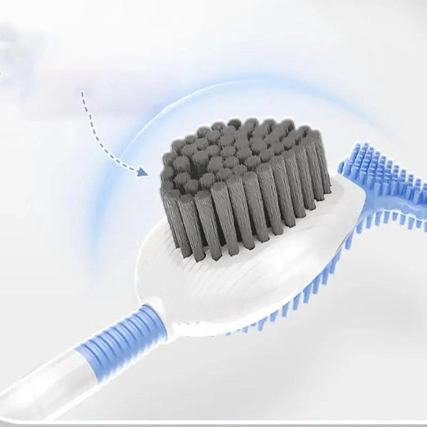 Long Handle Toilet Brush with Soap Dispenser, No Dead Angles