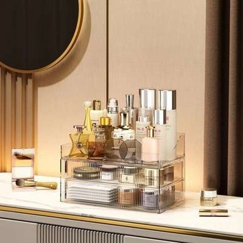 Luxury Clear Cosmetics Organizer Box