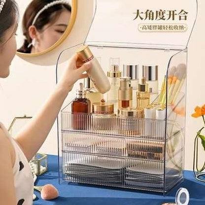 Luxury Clear Cosmetics Organizer Box