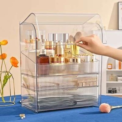 Luxury Clear Cosmetics Organizer Box