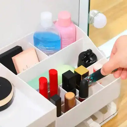 Makeup Organizer Box With Clear Drawers