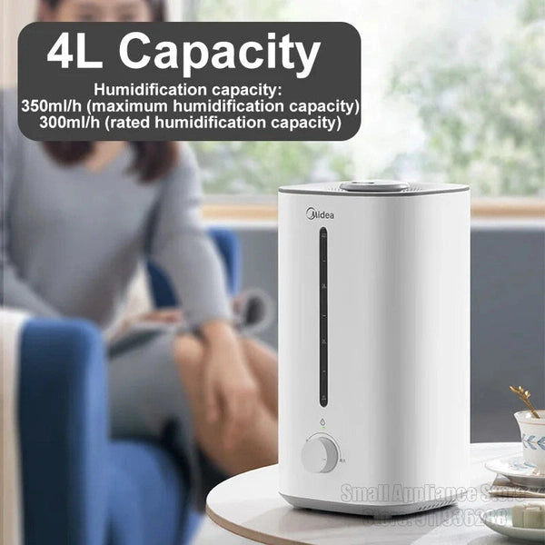 Midea 4000ML Air Humidifier, Large Capacity Aroma Diffuser with Cool Mist