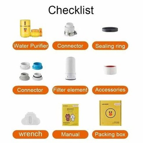 Mini Cartoon Water Purifier Household Faucet filter