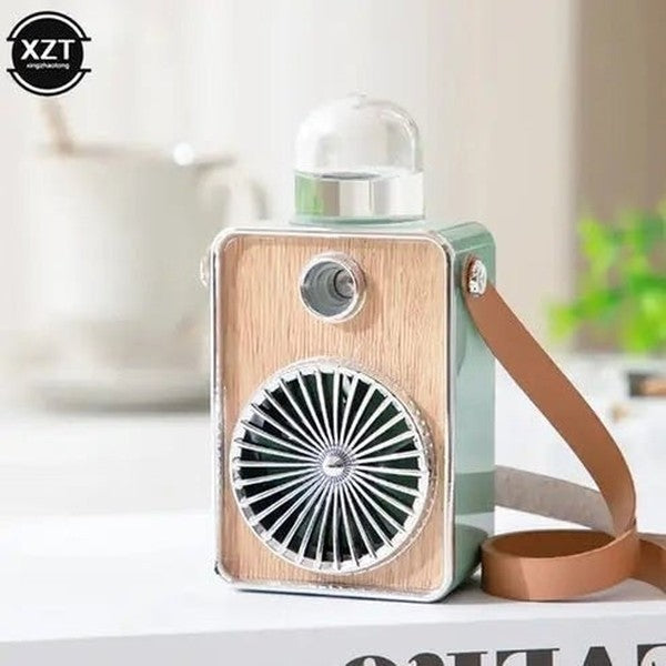 Mini Retro Mist Fan: USB Humidifier