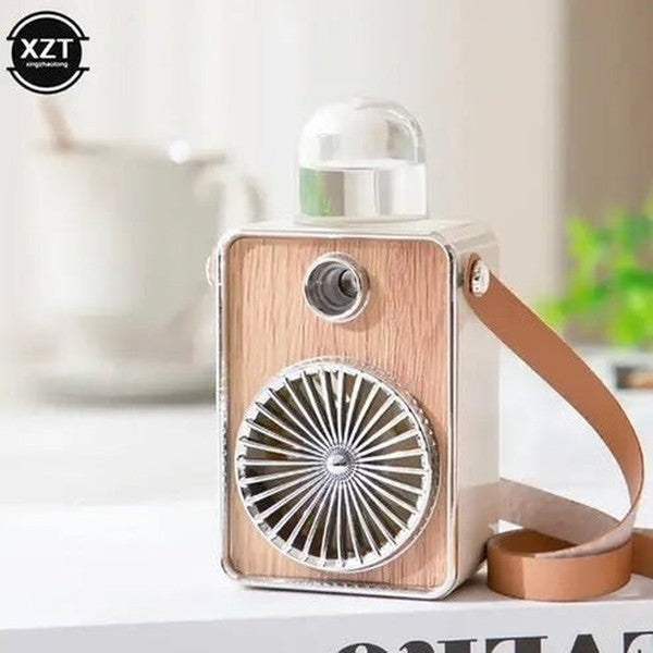 Mini Retro Mist Fan: USB Humidifier
