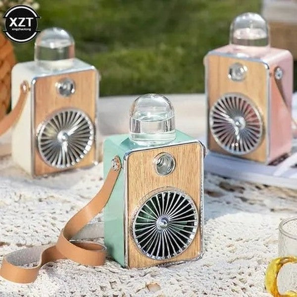Mini Retro Mist Fan: USB Humidifier