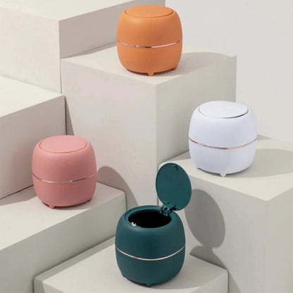 Mini Recycle Bin, Pressing Type Trash Can, Desktop Garbage Bin