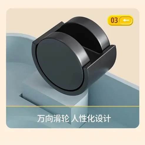 Mobile Plastic Sundries Storage Drawers Cabinet with Wheels