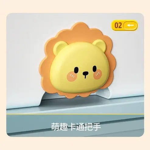 Mobile Plastic Sundries Storage Drawers Cabinet with Wheels