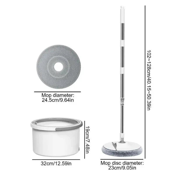 Mop and Bucket Set with Wringer and Telescopic Handle – All-in-One Home Cleaning System for Floors and Dust