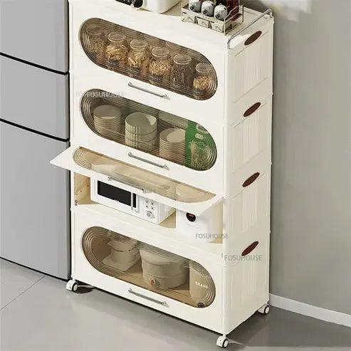 Multi-Layer Kitchen Shelf with Wheels