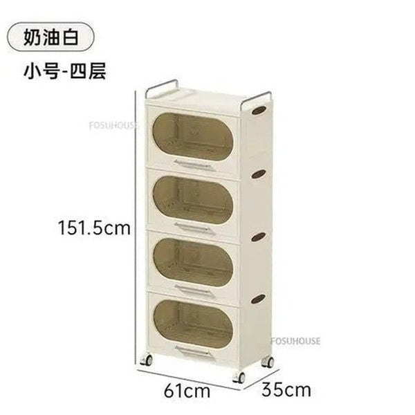 Multi-Layer Kitchen Shelf with Wheels