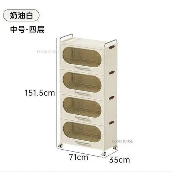 Multi-Layer Kitchen Shelf with Wheels