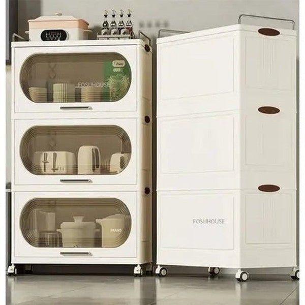 Multi-Layer Kitchen Shelf with Wheels