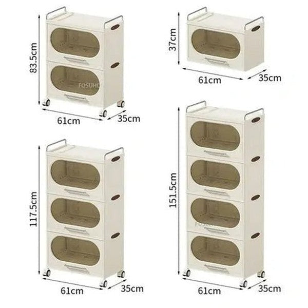 Multi-Layer Kitchen Shelf with Wheels