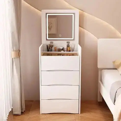 Multi-Purpose Dressing Table with Creamy Styling