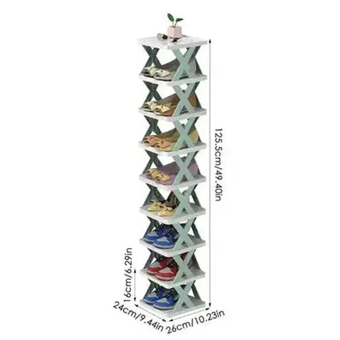 Multi-Tier Tower Floor Shoe Organizer Rack