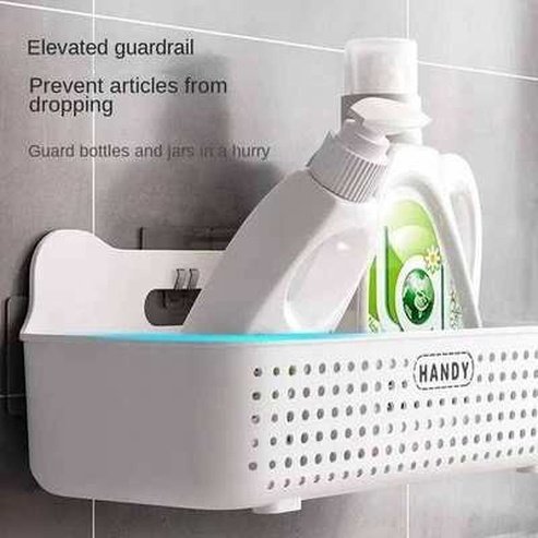 Multifunctional Bathroom Shelf Organizer No-drill Wall Mount