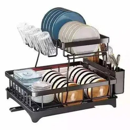 Multifunctional Double-Layer Dish Filter Rack